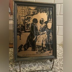 Vintage silhouette wall art